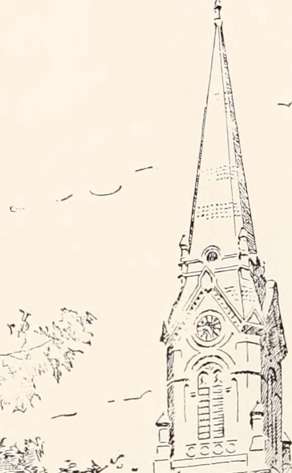An illustration from A half century of Boston's building : the construction of buildings, the enactment of building laws and ordinances, sanitary laws, the ancient and modern building, building statistics, Boston's valuation, a chapter of Boston's big fire, fire losses, public lands account, prominent architects, contractors and builders, building materials and their source of supply, inspection of buildings, the building and plumbing associations, 1895, leaf 422