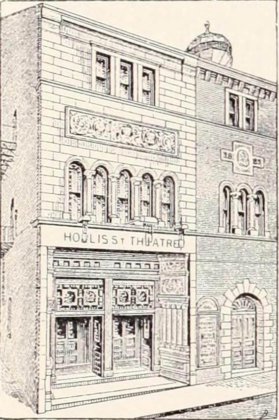 An illustration from A half century of Boston's building : the construction of buildings, the enactment of building laws and ordinances, sanitary laws, the ancient and modern building, building statistics, Boston's valuation, a chapter of Boston's big fire, fire losses, public lands account, prominent architects, contractors and builders, building materials and their source of supply, inspection of buildings, the building and plumbing associations, 1895, leaf 488