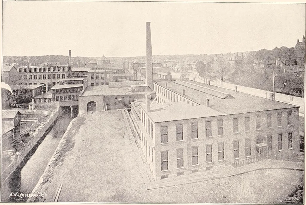An illustration from A half century of Boston's building : the construction of buildings, the enactment of building laws and ordinances, sanitary laws, the ancient and modern building, building statistics, Boston's valuation, a chapter of Boston's big fire, fire losses, public lands account, prominent architects, contractors and builders, building materials and their source of supply, inspection of buildings, the building and plumbing associations, 1895, leaf 502