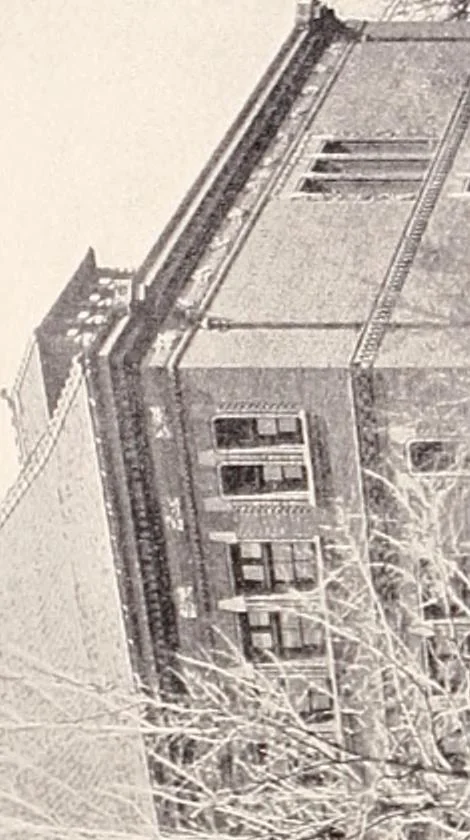 An illustration from A half century of Boston's building : the construction of buildings, the enactment of building laws and ordinances, sanitary laws, the ancient and modern building, building statistics, Boston's valuation, a chapter of Boston's big fire, fire losses, public lands account, prominent architects, contractors and builders, building materials and their source of supply, inspection of buildings, the building and plumbing associations, 1895, leaf 550