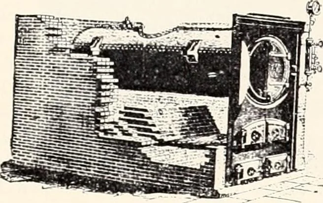 An illustration from A half century of Boston's building : the construction of buildings, the enactment of building laws and ordinances, sanitary laws, the ancient and modern building, building statistics, Boston's valuation, a chapter of Boston's big fire, fire losses, public lands account, prominent architects, contractors and builders, building materials and their source of supply, inspection of buildings, the building and plumbing associations, 1895, leaf 89