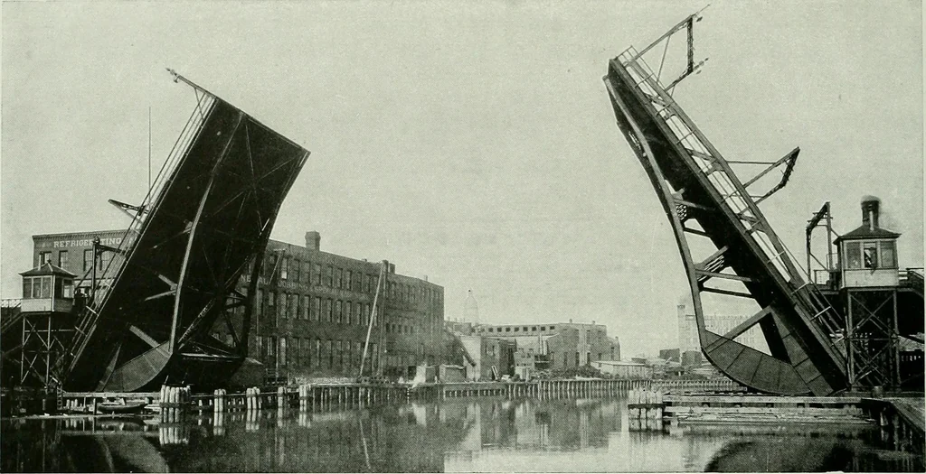 An illustration from A half century of Chicago building : a practical reference guide : all building laws and ordinances brought to date : historical, technical and statistical review of the construction and material development of America's inland metropolis, 1910, leaf 107