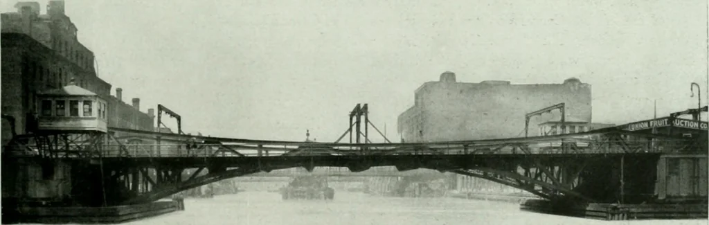 An illustration from A half century of Chicago building : a practical reference guide : all building laws and ordinances brought to date : historical, technical and statistical review of the construction and material development of America's inland metropolis, 1910, leaf 110