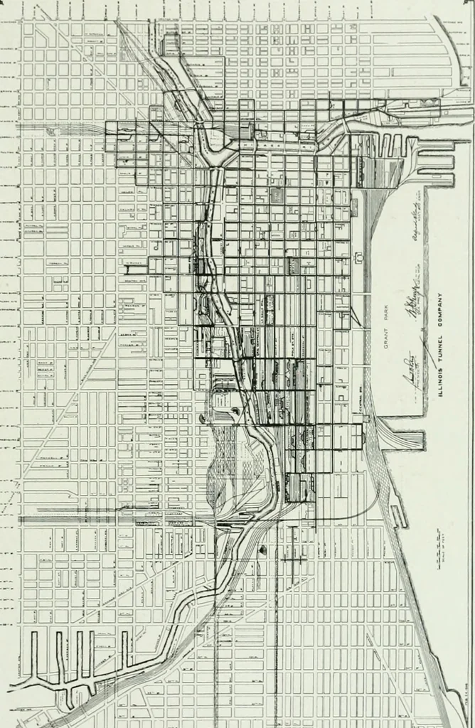 An illustration from A half century of Chicago building : a practical reference guide : all building laws and ordinances brought to date : historical, technical and statistical review of the construction and material development of America's inland metropolis, 1910, leaf 220