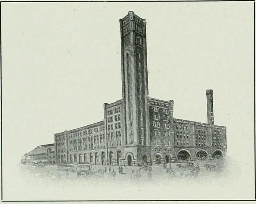 An illustration from A half century of Chicago building : a practical reference guide : all building laws and ordinances brought to date : historical, technical and statistical review of the construction and material development of America's inland metropolis, 1910, leaf 229