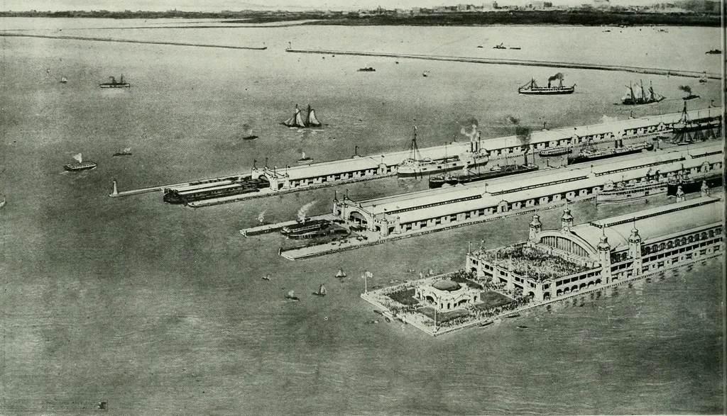 An illustration from A half century of Chicago building : a practical reference guide : all building laws and ordinances brought to date : historical, technical and statistical review of the construction and material development of America's inland metropolis, 1910, leaf 237