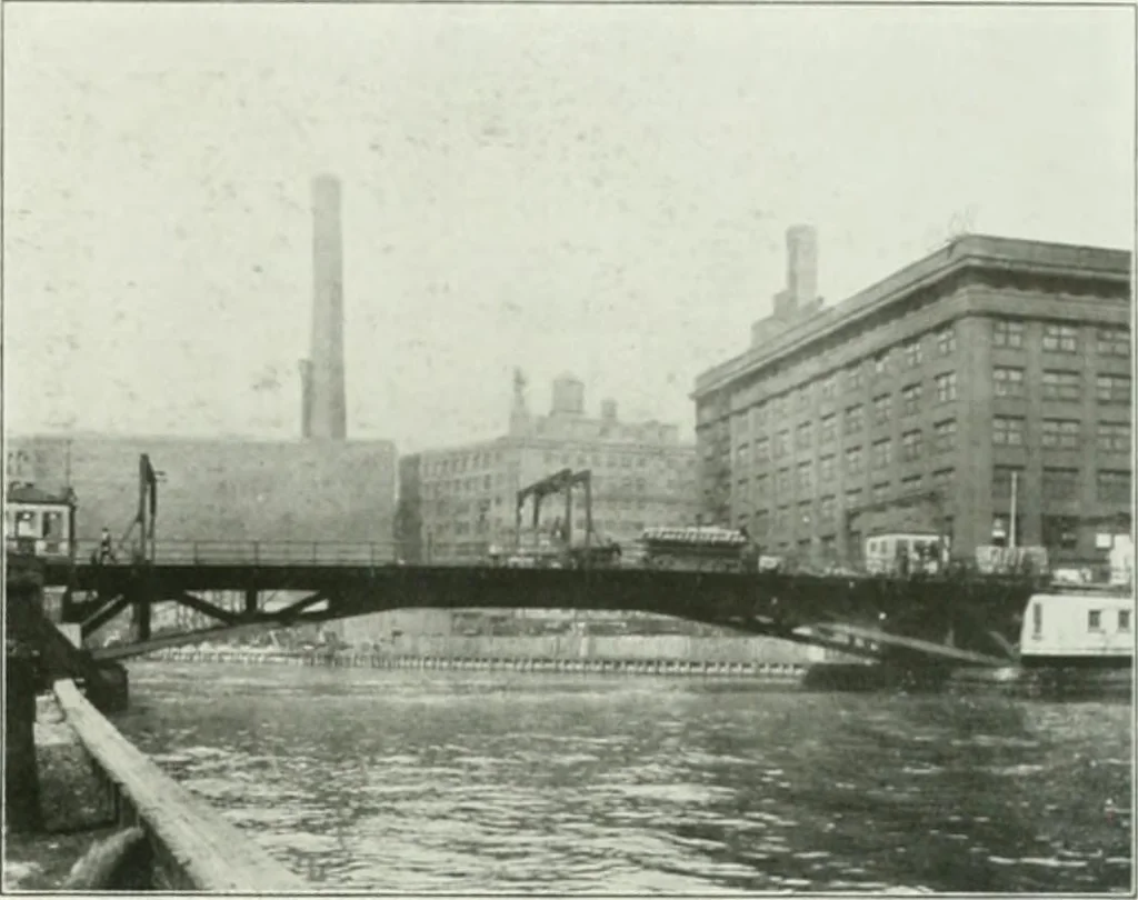 An illustration from A half century of Chicago building : a practical reference guide : all building laws and ordinances brought to date : historical, technical and statistical review of the construction and material development of America's inland metropolis, 1910, leaf 248