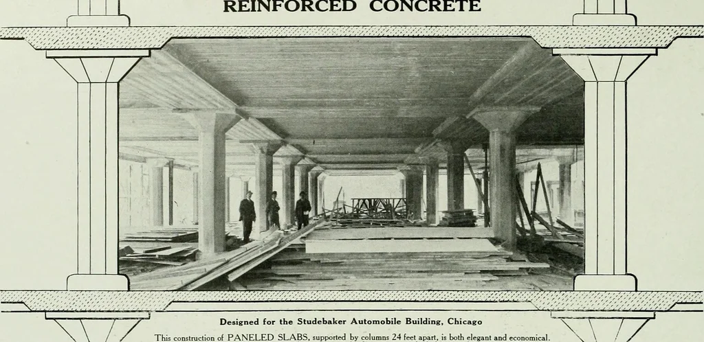 An illustration from A half century of Chicago building : a practical reference guide : all building laws and ordinances brought to date : historical, technical and statistical review of the construction and material development of America's inland metropolis, 1910, leaf 249