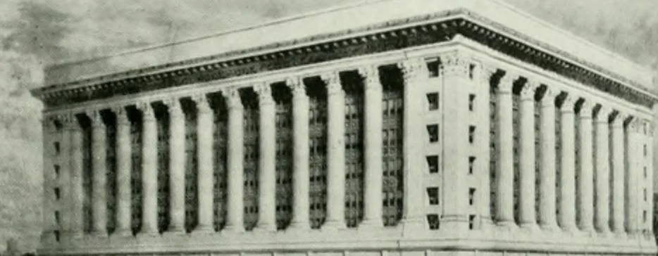 An illustration from A half century of Chicago building : a practical reference guide : all building laws and ordinances brought to date : historical, technical and statistical review of the construction and material development of America's inland metropolis, 1910, leaf 338