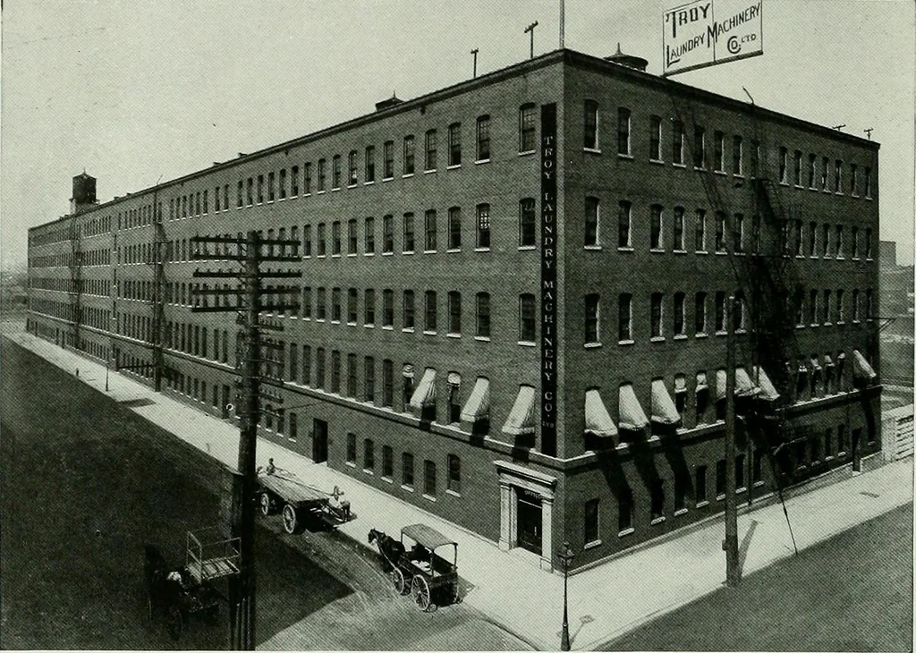 An illustration from A half century of Chicago building : a practical reference guide : all building laws and ordinances brought to date : historical, technical and statistical review of the construction and material development of America's inland metropolis, 1910, leaf 353