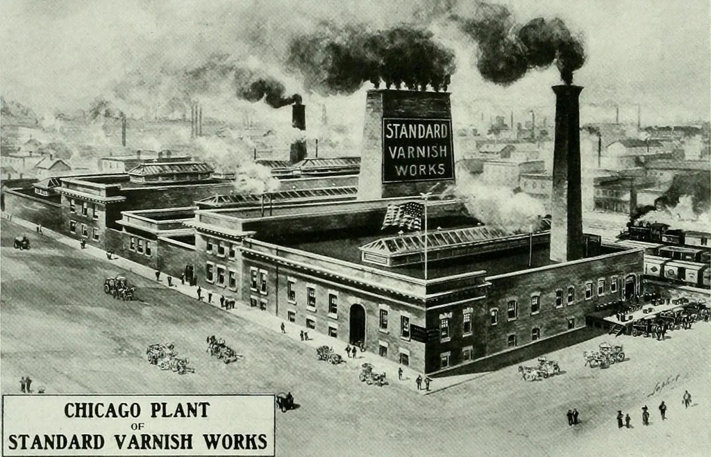 An illustration from A half century of Chicago building : a practical reference guide : all building laws and ordinances brought to date : historical, technical and statistical review of the construction and material development of America's inland metropolis, 1910, leaf 359