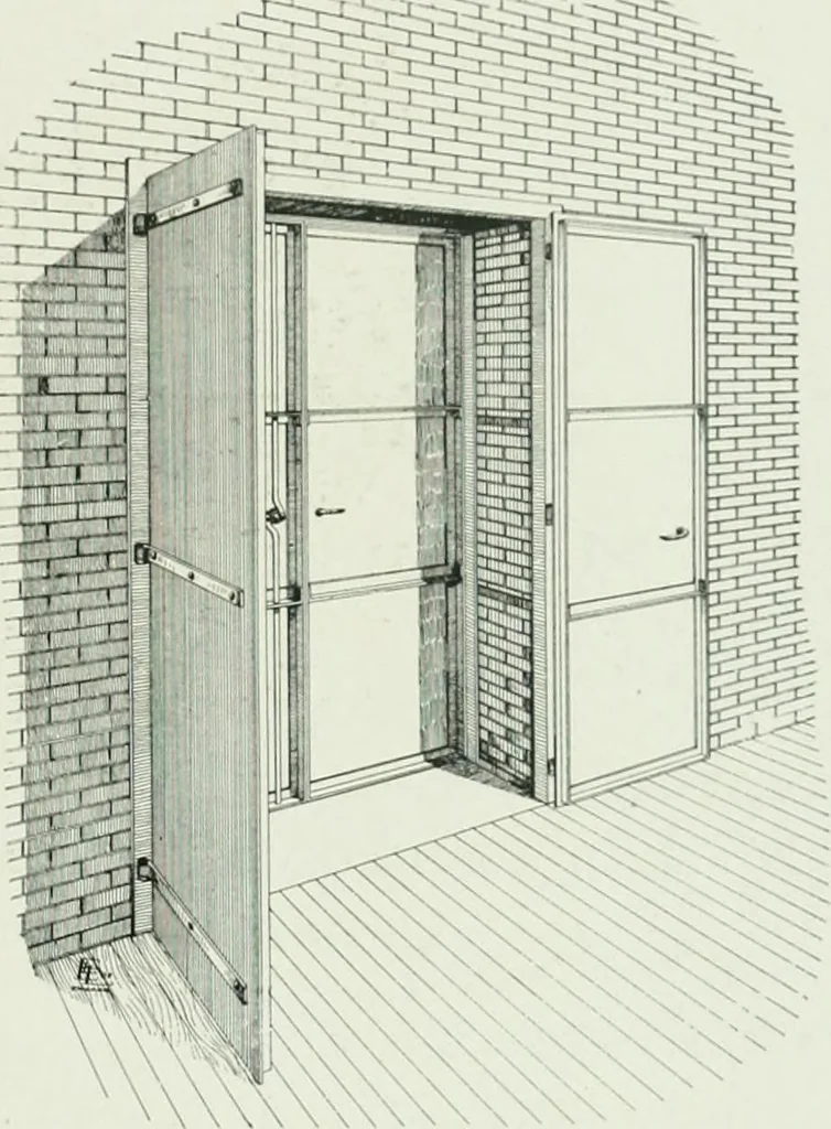 An illustration from A half century of Chicago building : a practical reference guide : all building laws and ordinances brought to date : historical, technical and statistical review of the construction and material development of America's inland metropolis, 1910, leaf 388