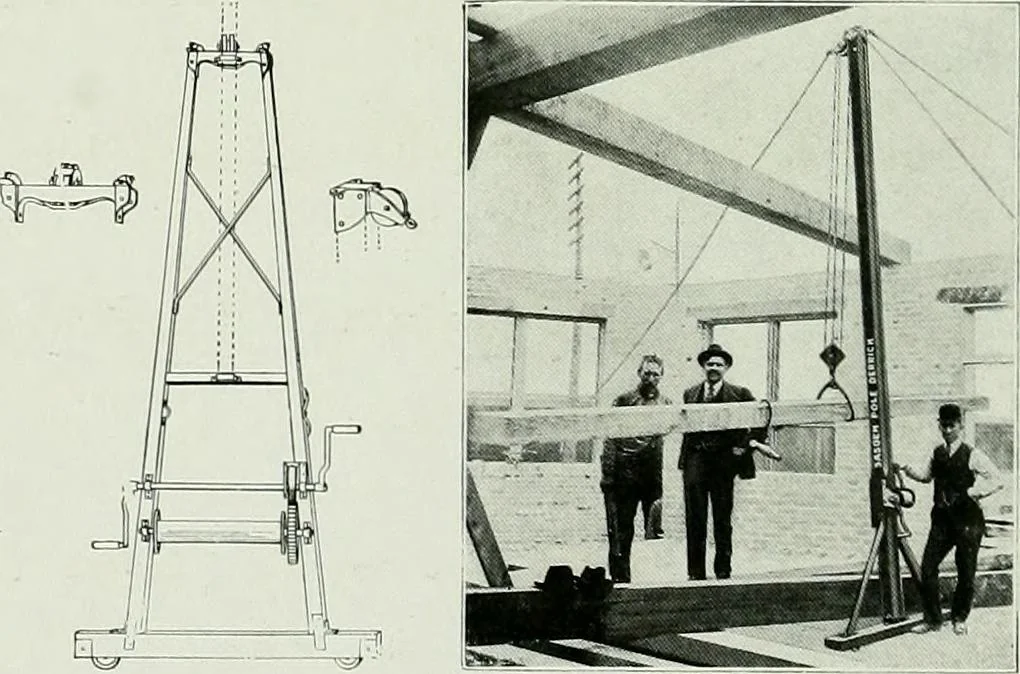 An illustration from A half century of Chicago building : a practical reference guide : all building laws and ordinances brought to date : historical, technical and statistical review of the construction and material development of America's inland metropolis, 1910, leaf 395