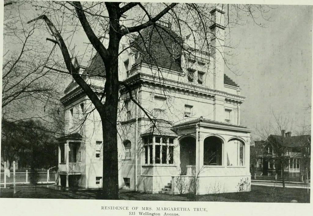 An illustration from A half century of Chicago building : a practical reference guide : all building laws and ordinances brought to date : historical, technical and statistical review of the construction and material development of America's inland metropolis, 1910, leaf 40