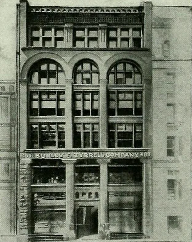 An illustration from A half century of Chicago building : a practical reference guide : all building laws and ordinances brought to date : historical, technical and statistical review of the construction and material development of America's inland metropolis, 1910, leaf 403
