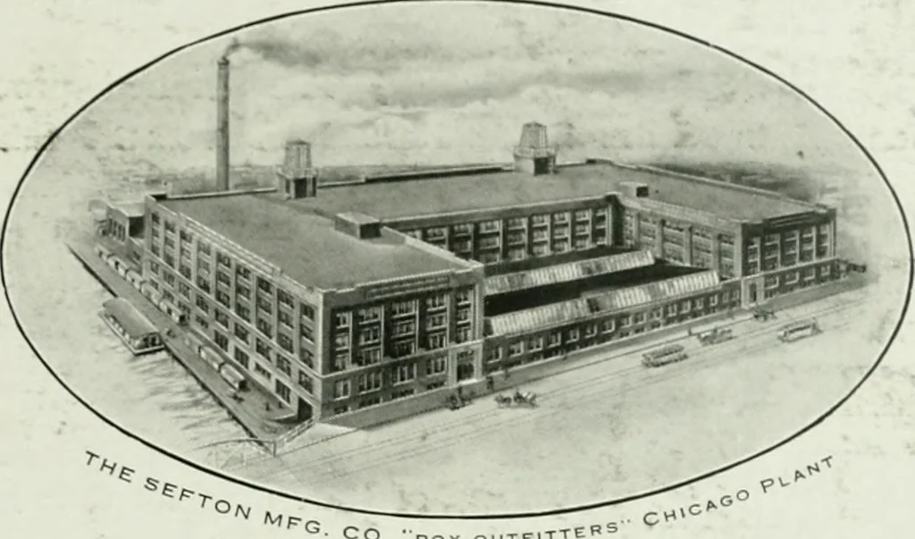 An illustration from A half century of Chicago building : a practical reference guide : all building laws and ordinances brought to date : historical, technical and statistical review of the construction and material development of America's inland metropolis, 1910, leaf 418