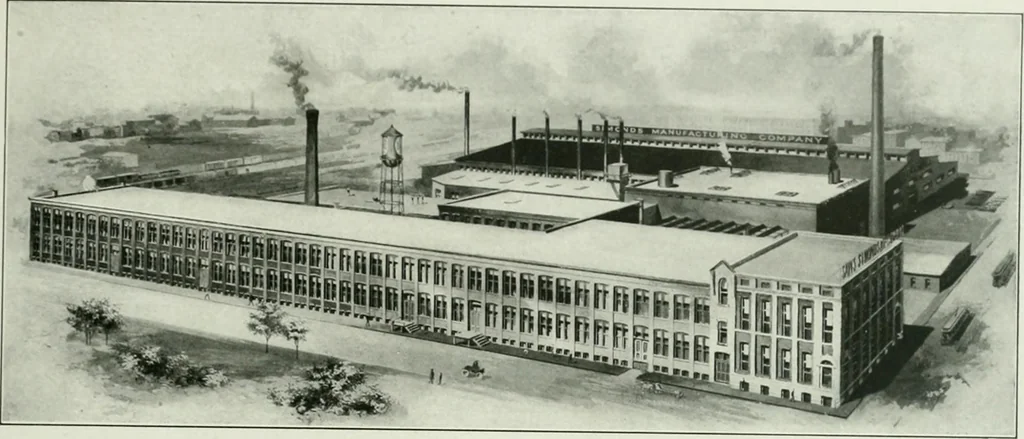 An illustration from A half century of Chicago building : a practical reference guide : all building laws and ordinances brought to date : historical, technical and statistical review of the construction and material development of America's inland metropolis, 1910, leaf 42