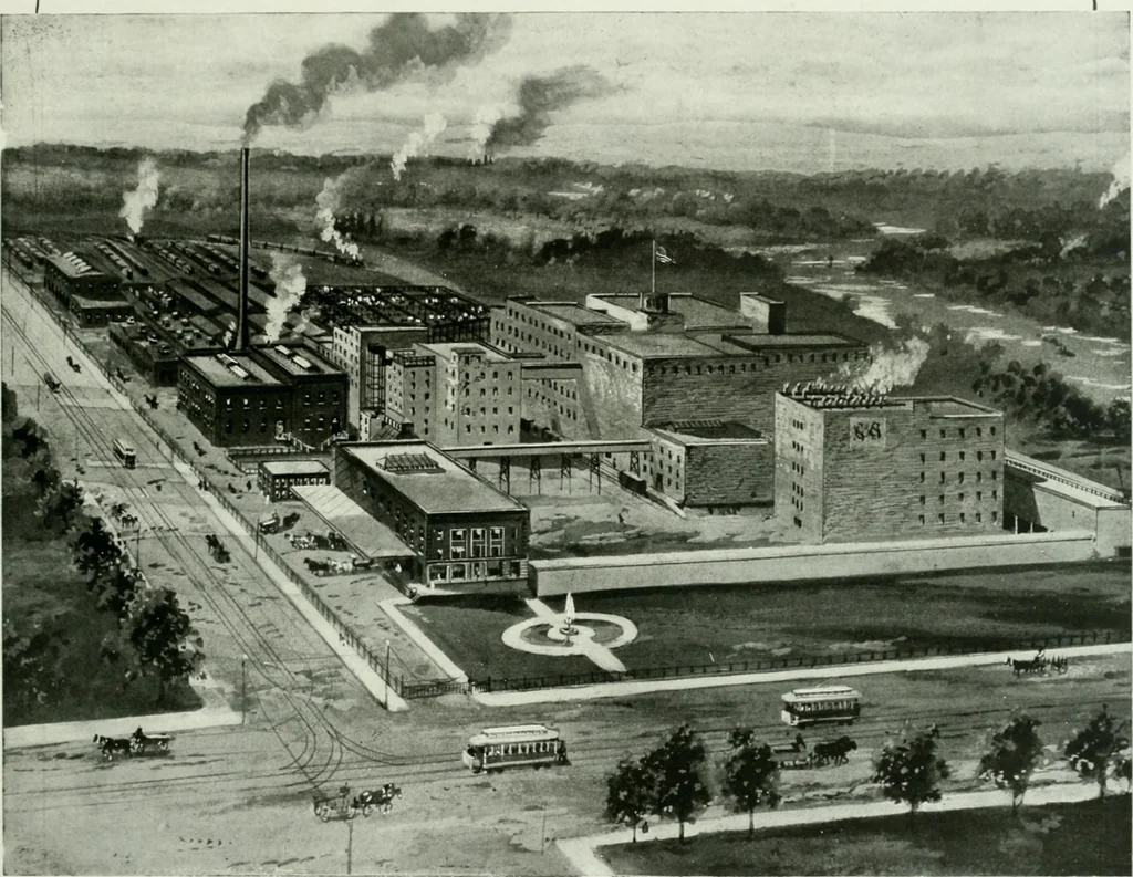 An illustration from A half century of Chicago building : a practical reference guide : all building laws and ordinances brought to date : historical, technical and statistical review of the construction and material development of America's inland metropolis, 1910, leaf 420