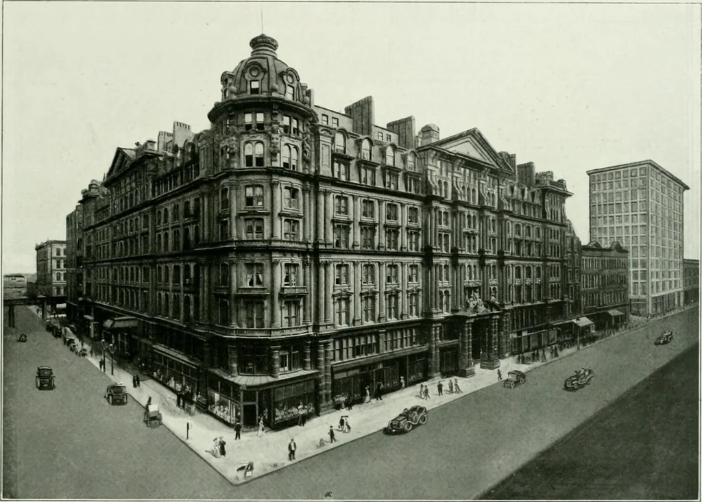 An illustration from A half century of Chicago building : a practical reference guide : all building laws and ordinances brought to date : historical, technical and statistical review of the construction and material development of America's inland metropolis, 1910, leaf 432