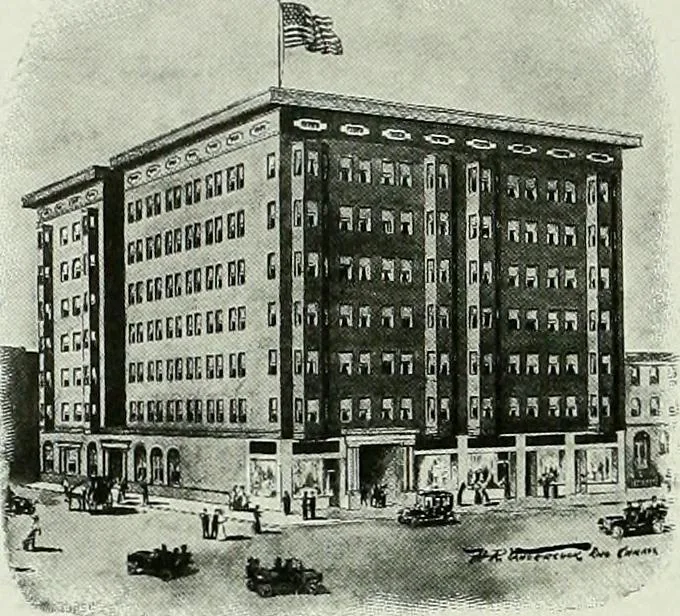 An illustration from A half century of Chicago building : a practical reference guide : all building laws and ordinances brought to date : historical, technical and statistical review of the construction and material development of America's inland metropolis, 1910, leaf 435