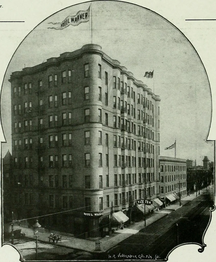 An illustration from A half century of Chicago building : a practical reference guide : all building laws and ordinances brought to date : historical, technical and statistical review of the construction and material development of America's inland metropolis, 1910, leaf 435