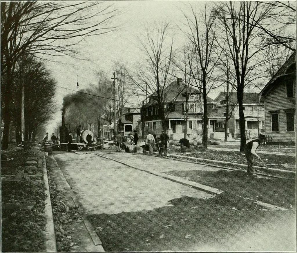 An illustration from A half century of Chicago building : a practical reference guide : all building laws and ordinances brought to date : historical, technical and statistical review of the construction and material development of America's inland metropolis, 1910, leaf 447