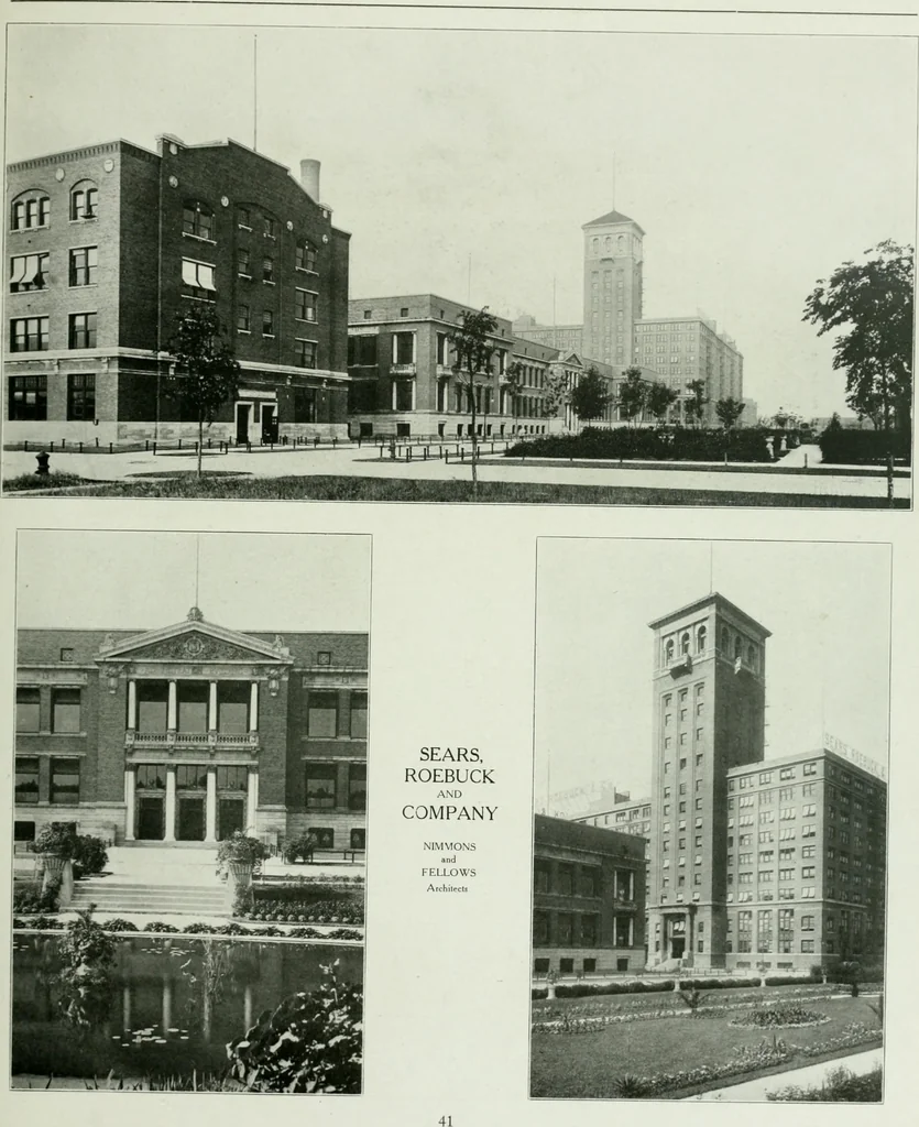 An illustration from A half century of Chicago building : a practical reference guide : all building laws and ordinances brought to date : historical, technical and statistical review of the construction and material development of America's inland metropolis, 1910, leaf 46