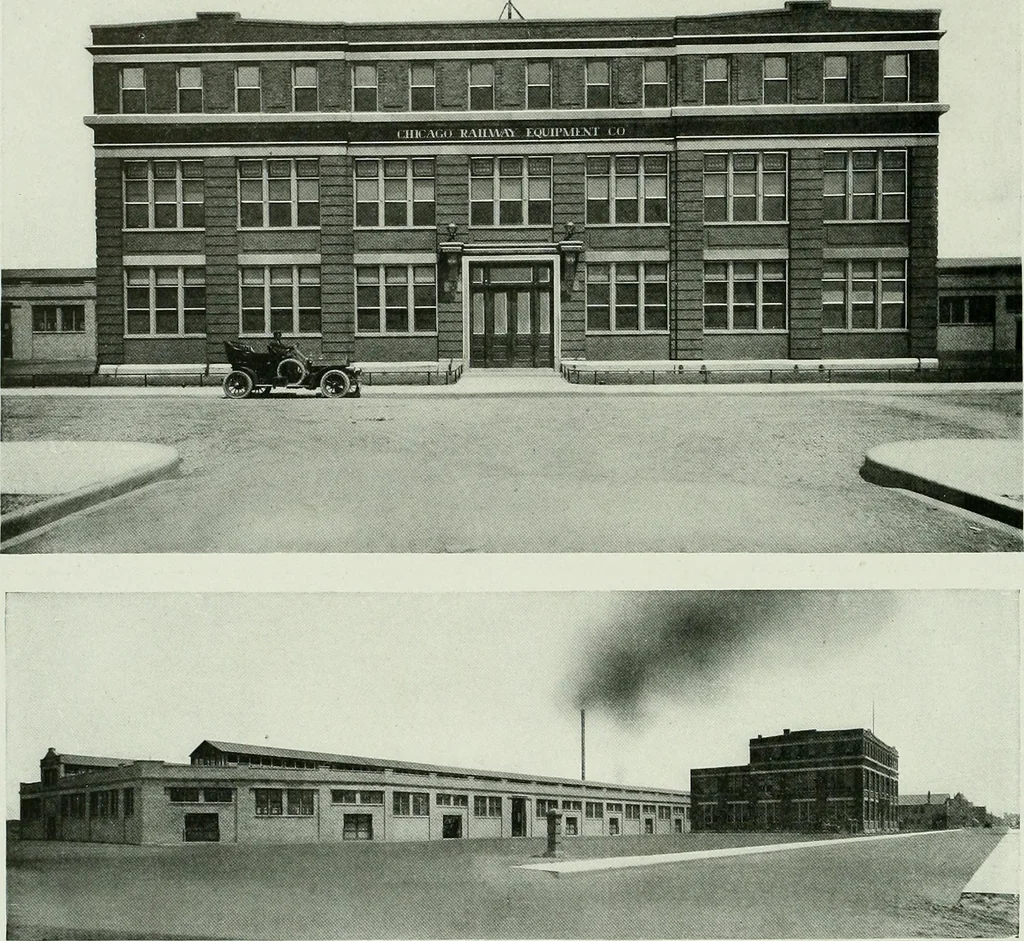 An illustration from A half century of Chicago building : a practical reference guide : all building laws and ordinances brought to date : historical, technical and statistical review of the construction and material development of America's inland metropolis, 1910, leaf 47