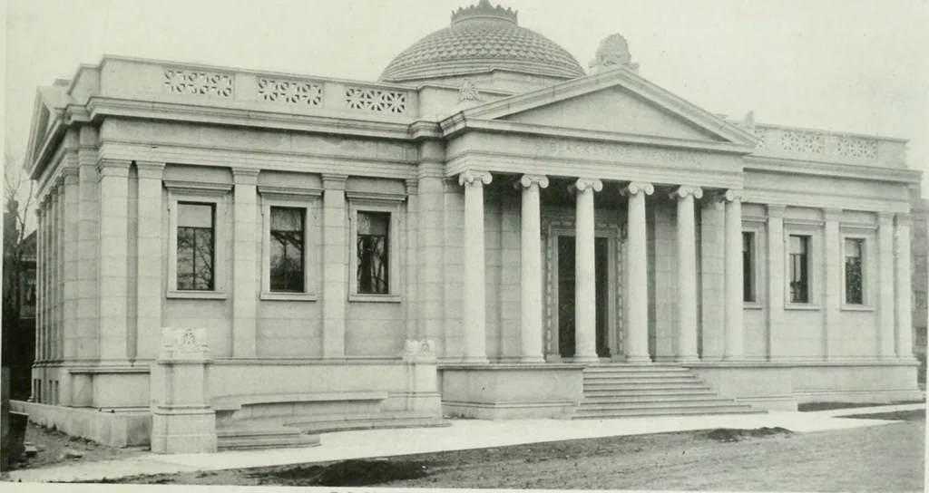 An illustration from A half century of Chicago building : a practical reference guide : all building laws and ordinances brought to date : historical, technical and statistical review of the construction and material development of America's inland metropolis, 1910, leaf 64