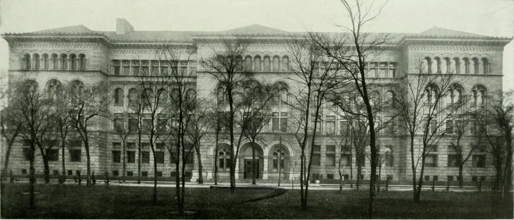 An illustration from A half century of Chicago building : a practical reference guide : all building laws and ordinances brought to date : historical, technical and statistical review of the construction and material development of America's inland metropolis, 1910, leaf 66
