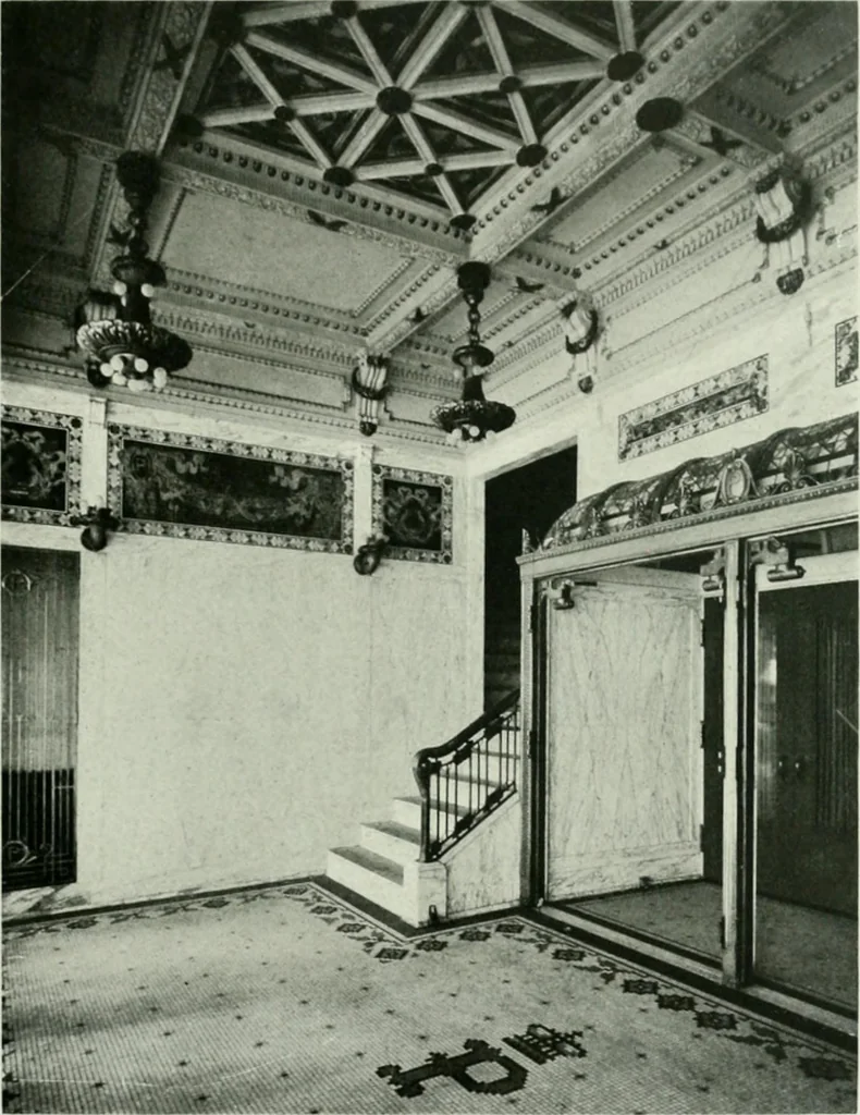 An illustration from A half century of Chicago building : a practical reference guide : all building laws and ordinances brought to date : historical, technical and statistical review of the construction and material development of America's inland metropolis, 1910, leaf 74