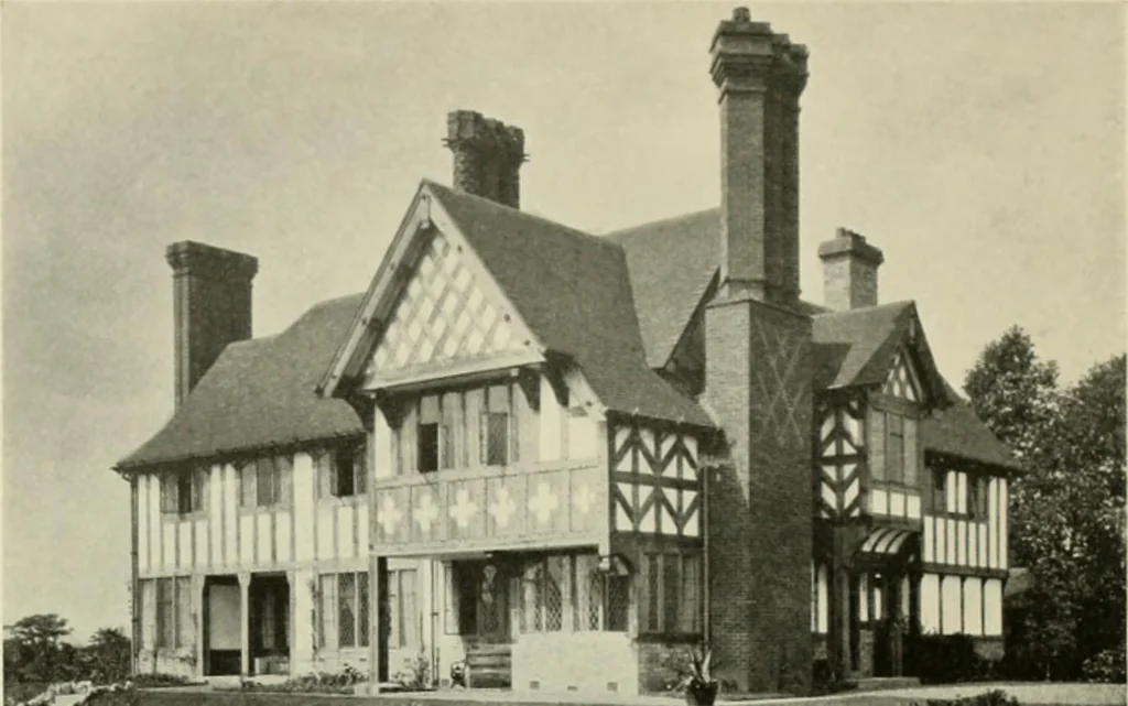 An illustration from The half-timber house; its origin, design, modern plan, and construction;, 1912, leaf 133
