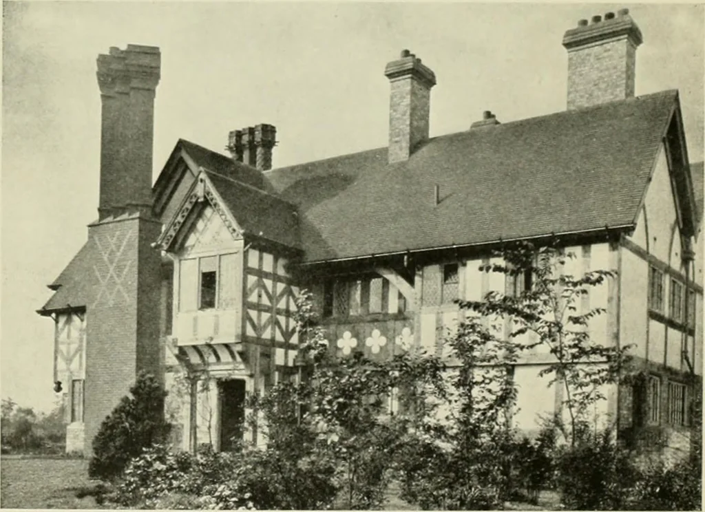 An illustration from The half-timber house; its origin, design, modern plan, and construction;, 1912, leaf 133