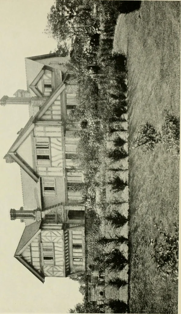 An illustration from The half-timber house; its origin, design, modern plan, and construction;, 1912, leaf 139