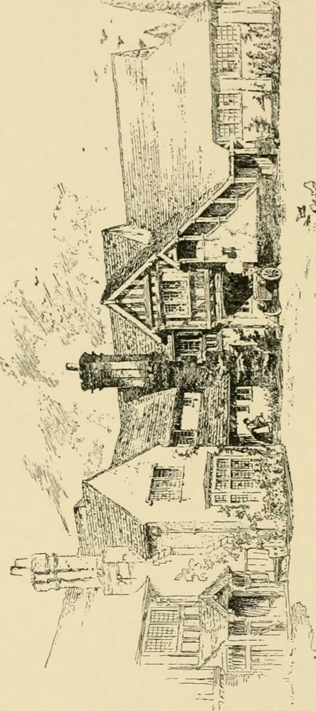 An illustration from The half-timber house; its origin, design, modern plan, and construction;, 1912, leaf 143
