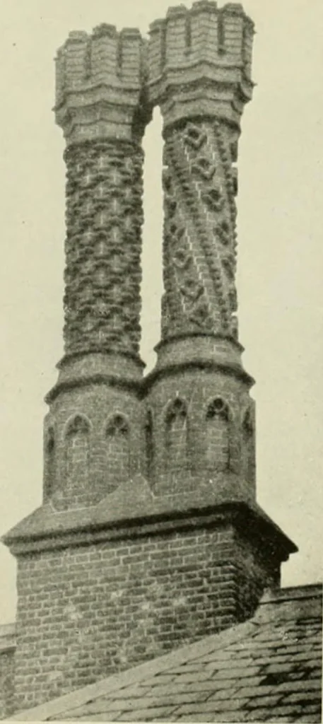 An illustration from The half-timber house; its origin, design, modern plan, and construction;, 1912, leaf 157