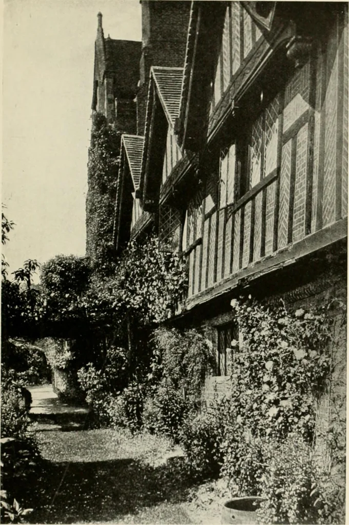 An illustration from The half-timber house; its origin, design, modern plan, and construction;, 1912, leaf 172