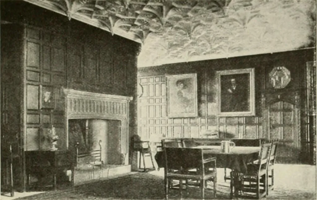 An illustration from The half-timber house; its origin, design, modern plan, and construction;, 1912, leaf 184