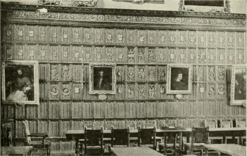 An illustration from The half-timber house; its origin, design, modern plan, and construction;, 1912, leaf 184