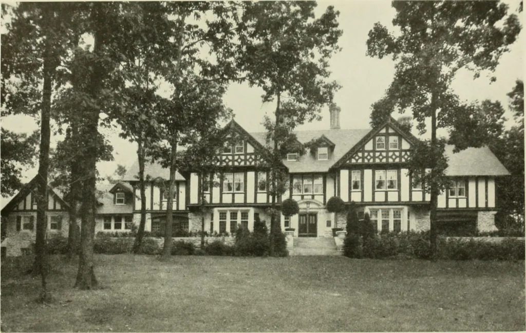 An illustration from The half-timber house; its origin, design, modern plan, and construction;, 1912, leaf 19