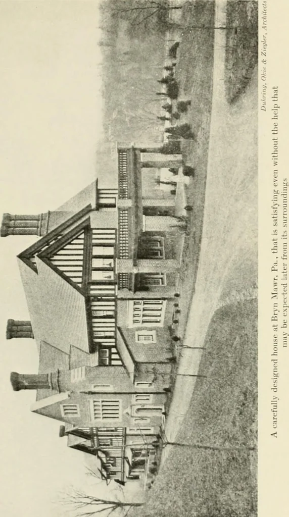 An illustration from The half-timber house; its origin, design, modern plan, and construction;, 1912, leaf 22