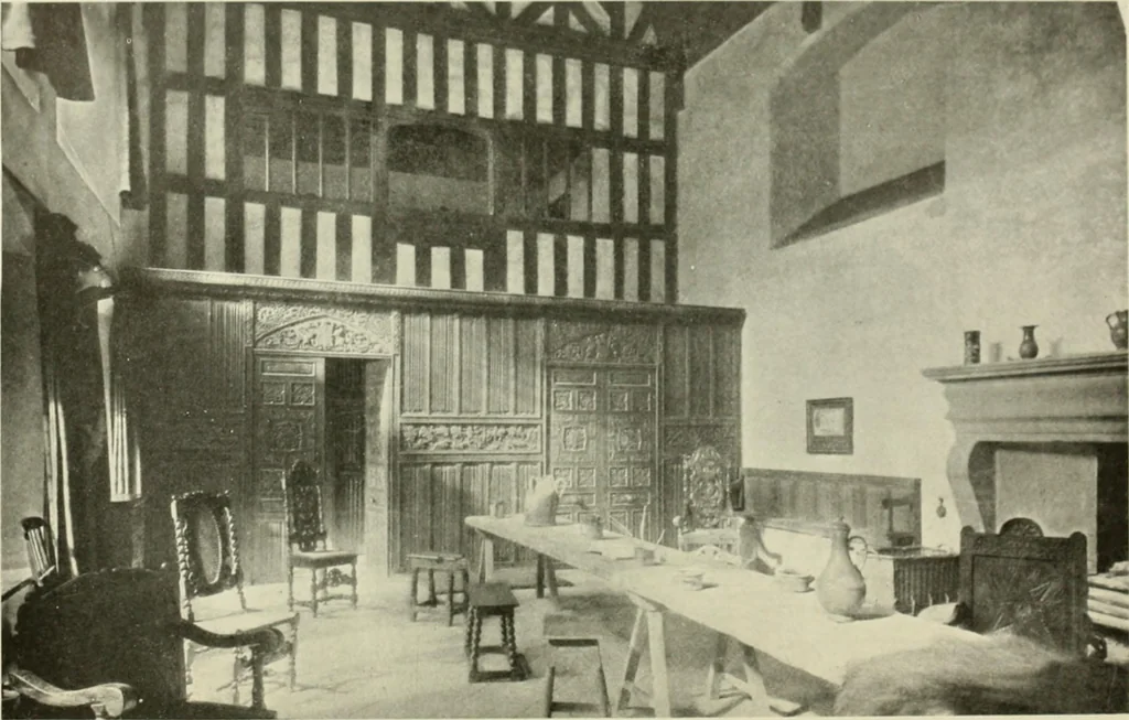 An illustration from The half-timber house; its origin, design, modern plan, and construction;, 1912, leaf 29