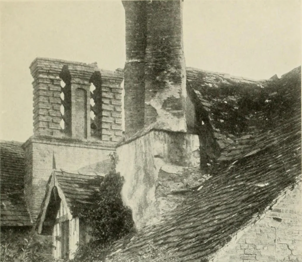 An illustration from The half-timber house; its origin, design, modern plan, and construction;, 1912, leaf 40