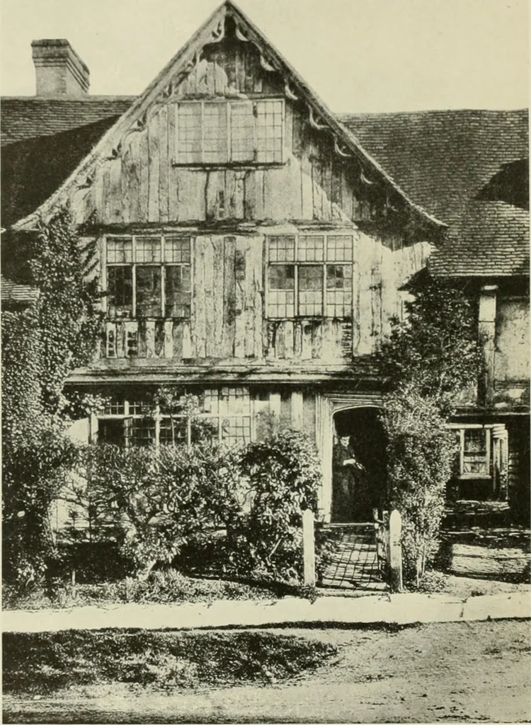 An illustration from The half-timber house; its origin, design, modern plan, and construction;, 1912, leaf 41