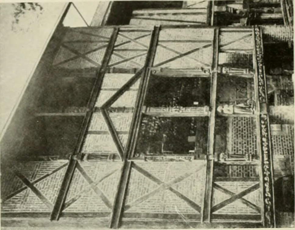 An illustration from The half-timber house; its origin, design, modern plan, and construction;, 1912, leaf 45