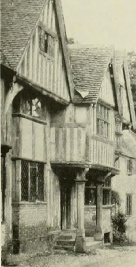 An illustration from The half-timber house; its origin, design, modern plan, and construction;, 1912, leaf 45