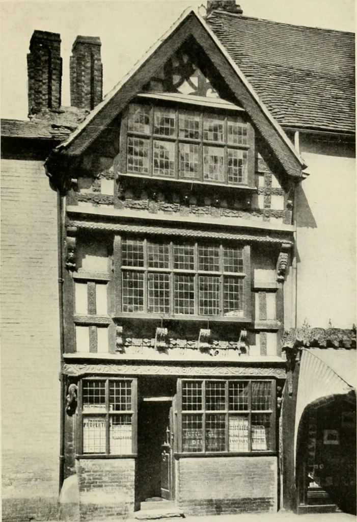 An illustration from The half-timber house; its origin, design, modern plan, and construction;, 1912, leaf 60