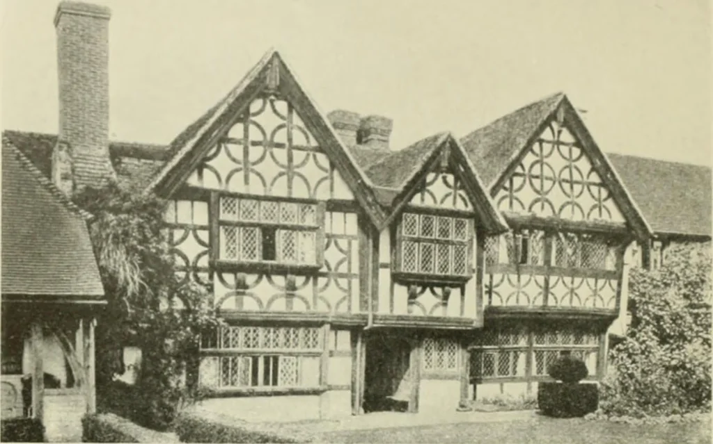 An illustration from The half-timber house; its origin, design, modern plan, and construction;, 1912, leaf 65