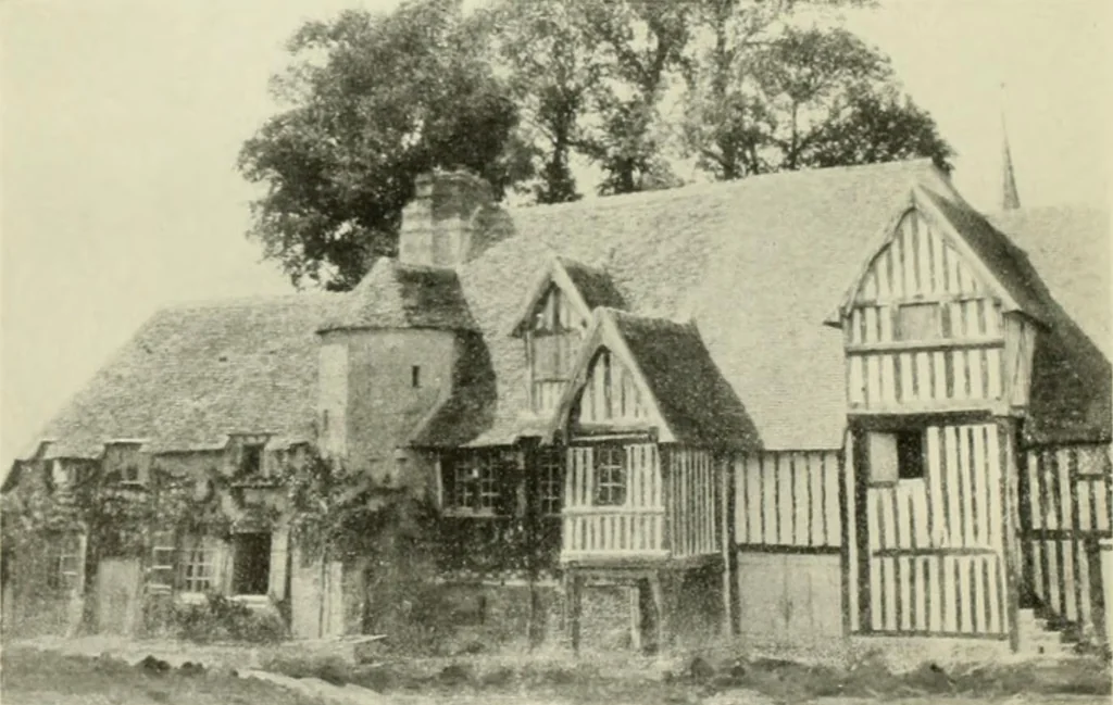 An illustration from The half-timber house; its origin, design, modern plan, and construction;, 1912, leaf 65