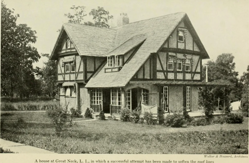 An illustration from The half-timber house; its origin, design, modern plan, and construction;, 1912, leaf 69